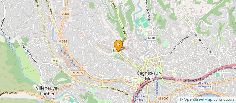localisation de l'entreprise LUNA INVESTISSEMENT à CAGNES-SUR-MER