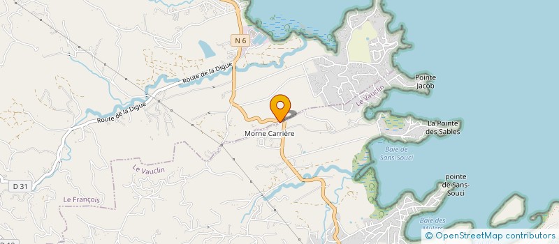 localisation de l'entreprise LUNA LODGE  LE FRANCOIS