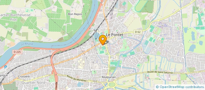 localisation de l'entreprise LUNA-MELODIE  LE PONTET