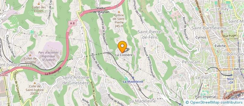 localisation de l'entreprise LUNA PAYSAGE  NICE