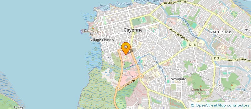 localisation de l'entreprise LUNA PROD  CAYENNE