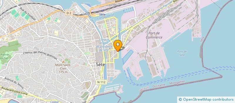 localisation de l'entreprise LUNA ROSA à SETE