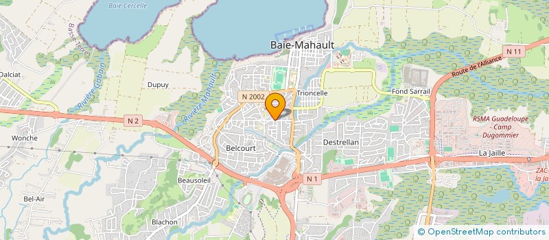 localisation de l'entreprise LUNA TOUCH  BAIE-MAHAULT