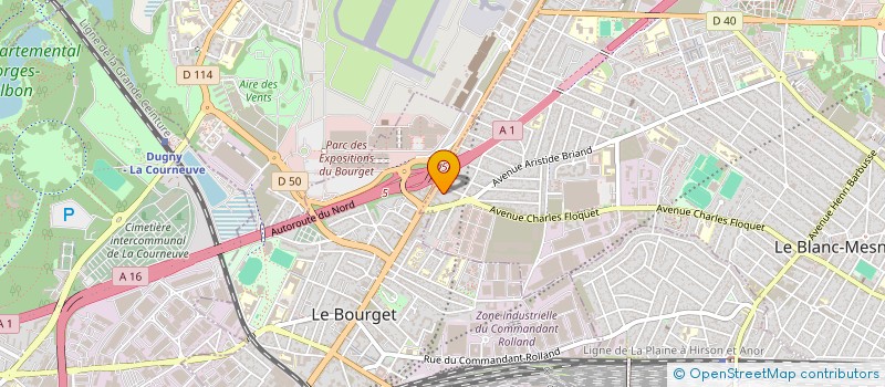 localisation de l'entreprise LUNAIRE  LE BLANC-MESNIL