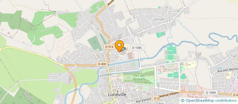 localisation de l'entreprise LUNAMA à LUNEVILLE