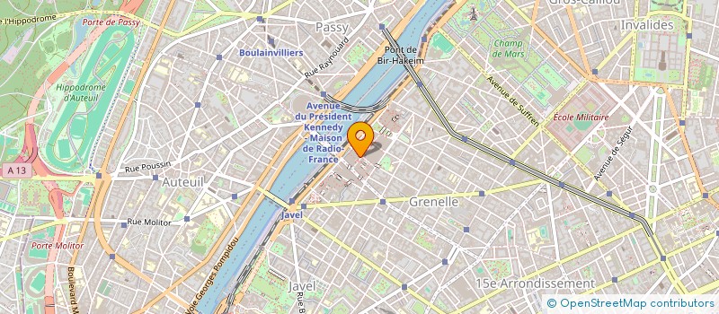 localisation de l'entreprise LUNARI  PARIS