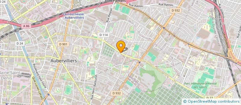 localisation de l'entreprise LUNASYSTEM à AUBERVILLIERS