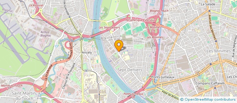 localisation de l'entreprise LUNATEO  TOULOUSE