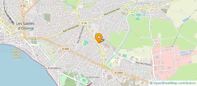 localisation de l'entreprise LUNATEX  SAINT-GILLES-CROIX-DE-VIE