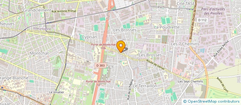 localisation de l'entreprise LUNATOME  VILLEURBANNE