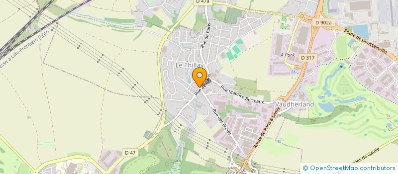 localisation de l'entreprise LUNAZZI ORFILA  LE THILLAY