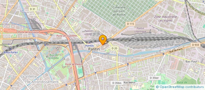 localisation de l'entreprise LUNDI  PANTIN