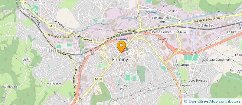 localisation de l'entreprise LUNDI SOIR  FIRMINY