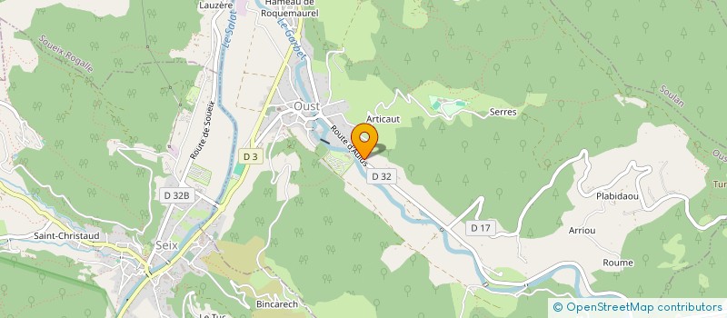 localisation de l'entreprise LUNE à OUST