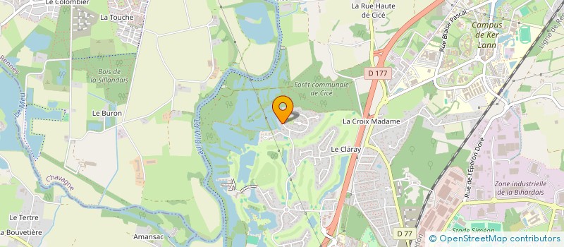 localisation de l'entreprise LUNE  BRUZ