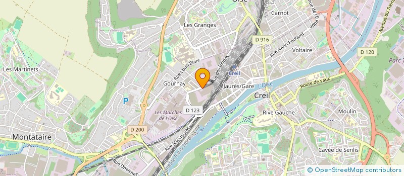 localisation de l'entreprise LUNE  CREIL