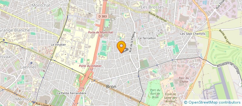 localisation de l'entreprise LUNE à BRON