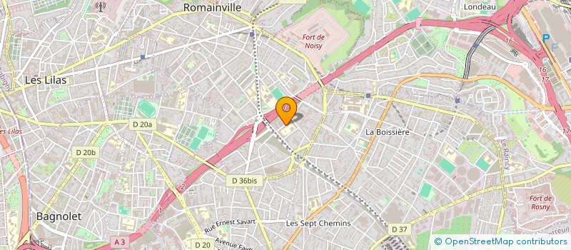 localisation de l'entreprise LUNE  ROMAINVILLE