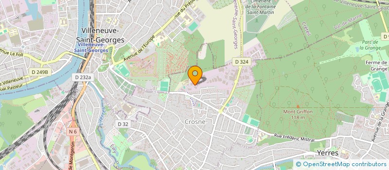 localisation de l'entreprise LUNE BLANCHE  CROSNE