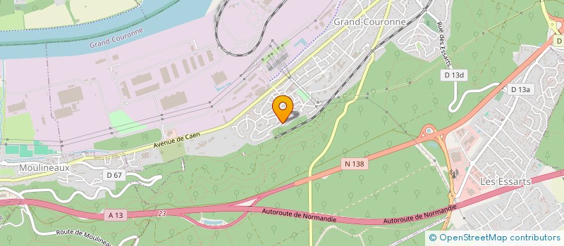 localisation de l'entreprise LUNE CONSTRUCTION à GRAND-COURONNE