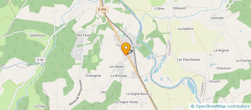 localisation de l'entreprise LUNE CREPES  NERONDE-SUR-DORE