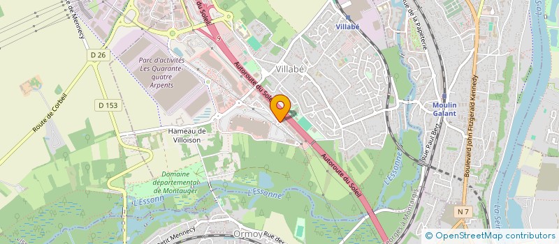 localisation de l'entreprise LUNE D'OR  VILLABE