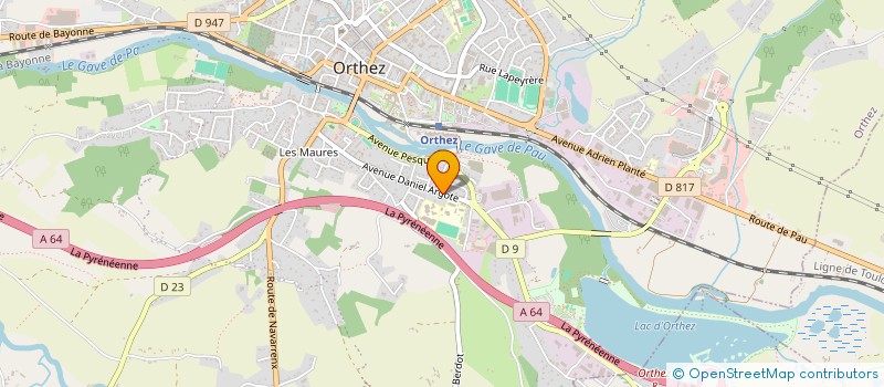 localisation de l'entreprise LUNE DE CRYSTAL à ORTHEZ