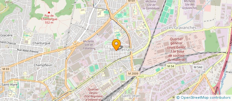 localisation de l'entreprise LUNE DE MIEL  CLERMONT-FERRAND