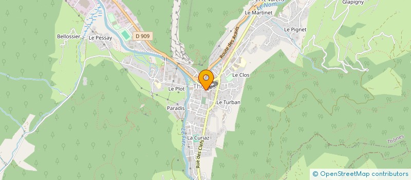 localisation de l'entreprise LUNE ET L'AUTRE  THONES