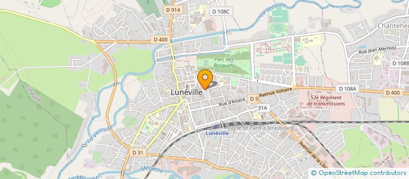 localisation de l'entreprise LUNE OPTIC à LUNEVILLE