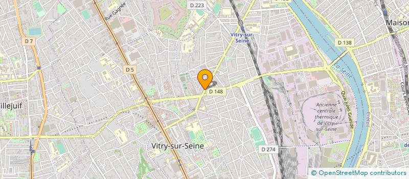 localisation de l'entreprise LUNE OPTIQUE  VITRY-SUR-SEINE