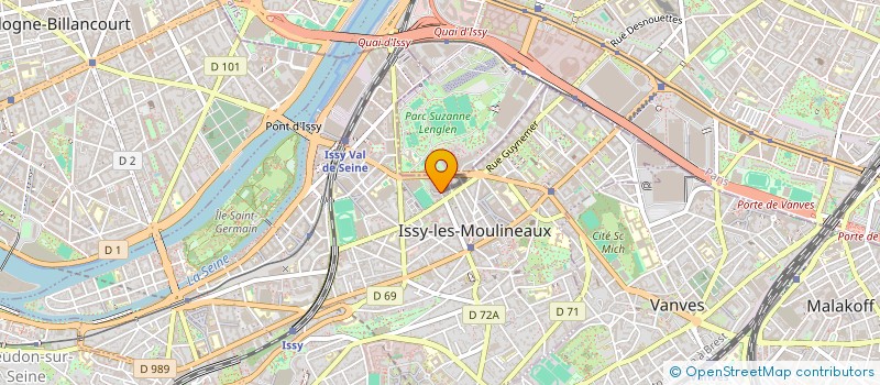 localisation de l'entreprise LUNE STUDIO à ISSY-LES-MOULINEAUX