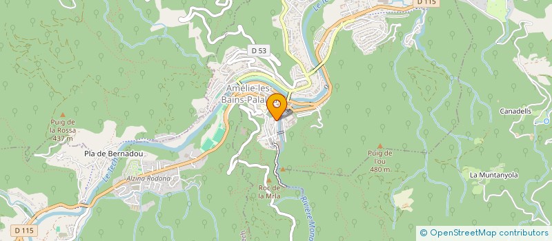 localisation de l'entreprise LUNEA  AMELIE-LES-BAINS-PALALDA