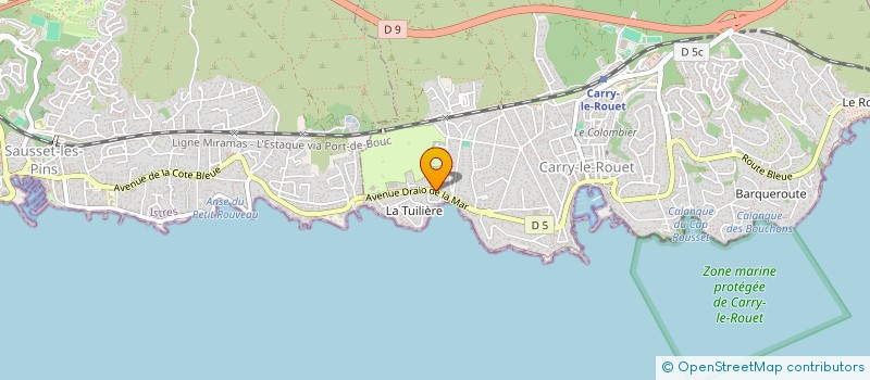 localisation de l'entreprise LUNEA VISION  CARRY-LE-ROUET