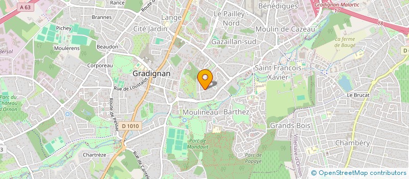 localisation de l'entreprise LUNEAU RENOVATION  GRADIGNAN