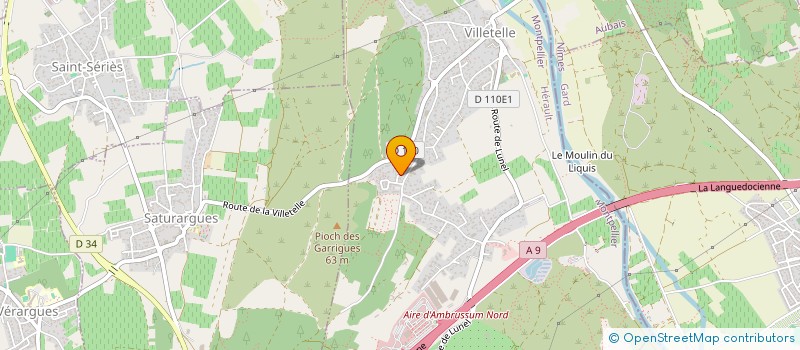 localisation de l'entreprise LUNEL AUDITION  VILLETELLE