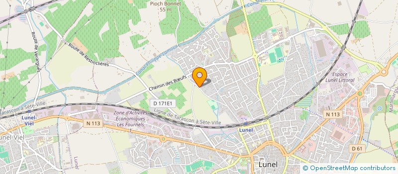 localisation de l'entreprise LUNEL AVENIR à LUNEL