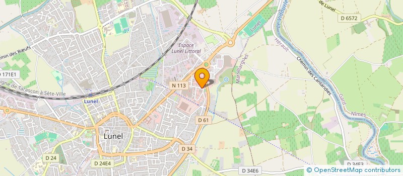 localisation de l'entreprise LUNEL BAZAR  LUNEL