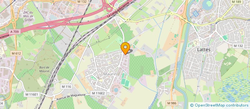 localisation de l'entreprise LUNEL LE JEAN HUGO à LATTES