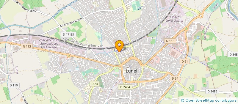localisation de l'entreprise LUNEL TENNIS DE TABLE à LUNEL