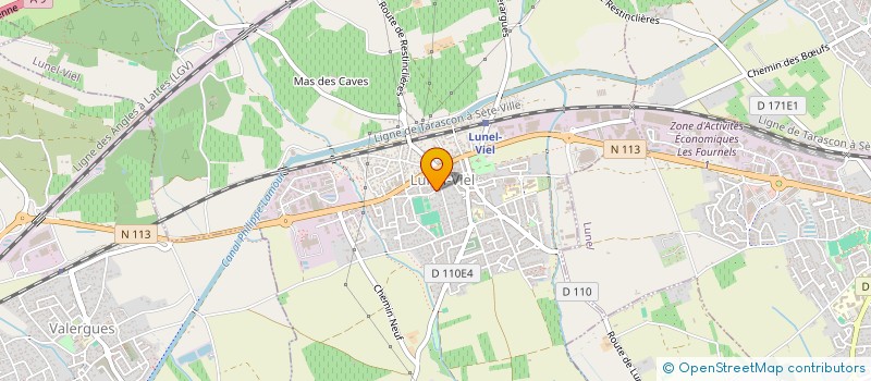localisation de l'entreprise LUNEL VIEL HABITAT à LUNEL-VIEL