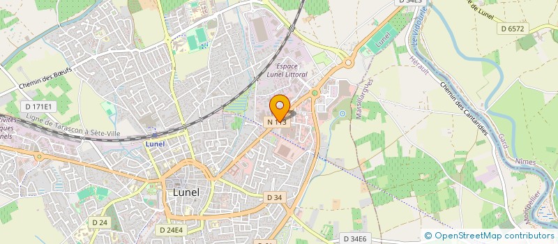 localisation de l'entreprise LUNELA 1  LUNEL