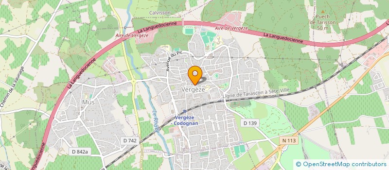 localisation de l'entreprise LUNELAND  VERGEZE