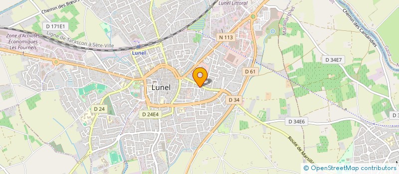 localisation de l'entreprise LUNELLOISE DE LOCATION SCI à LUNEL