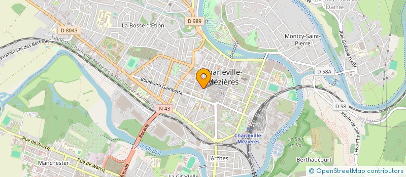 localisation de l'entreprise LUNEO COIFFURE à CHARLEVILLE-MEZIERES