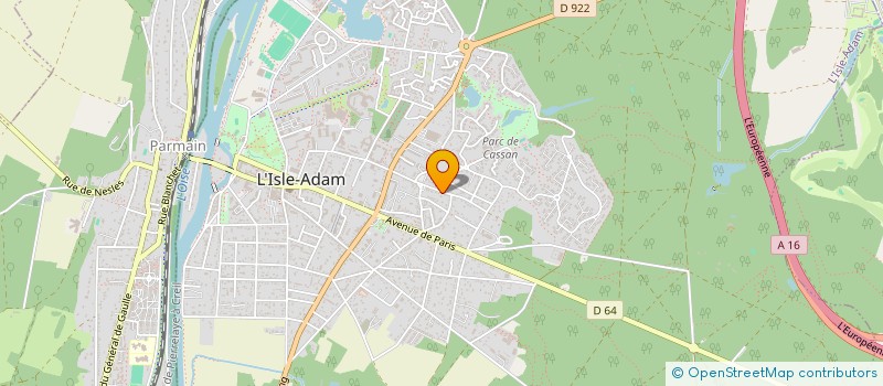 localisation de l'entreprise LUNES  L'ISLE-ADAM