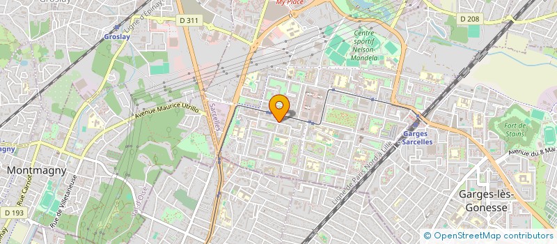 localisation de l'entreprise LUNETTE A L'INFINI  SARCELLES