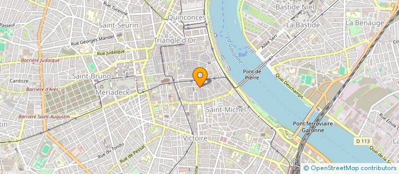 localisation de l'entreprise LUNETTERIE ET LABORATOIRES BORDELAIS à BORDEAUX