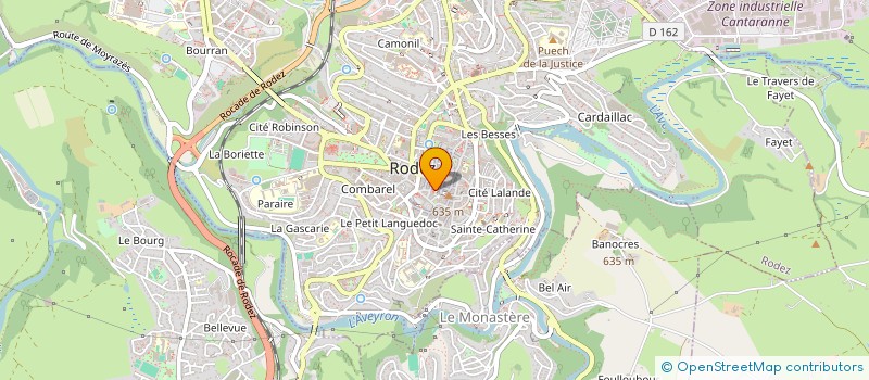 localisation de l'entreprise LUNETTERIE SAINT-LEGER à RODEZ