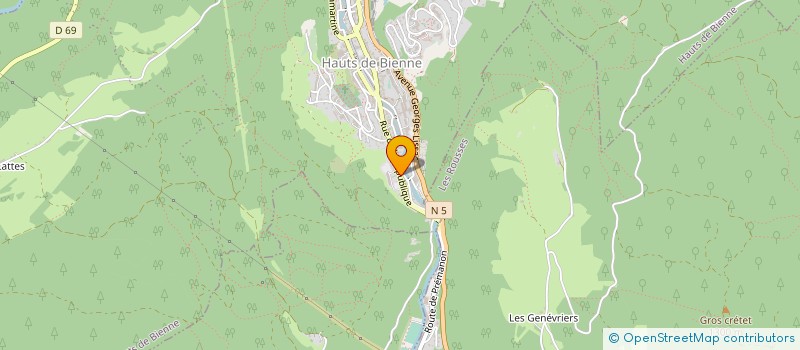 localisation de l'entreprise LUNETTES DE PROTECTION LEON JEANTET  HAUTS DE BIENNE